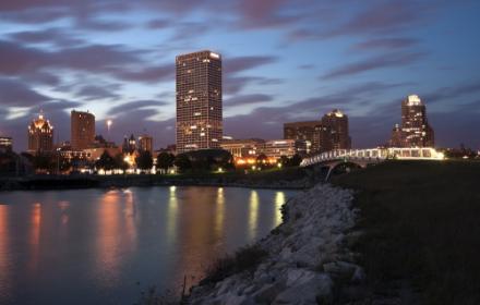 Sunset image of Wisconsin at night